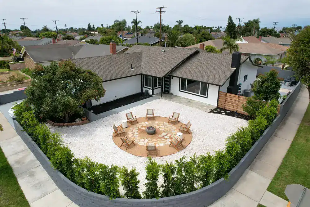 Aerial view of Surf City Detox facility